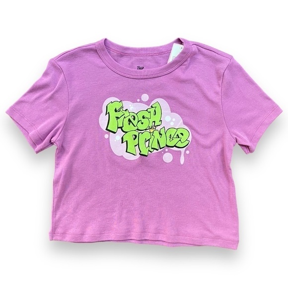 NEW Fresh Prince Graphic Short Sleeve Cropped Baby Tee | Size Small - Picture 8 of 14
